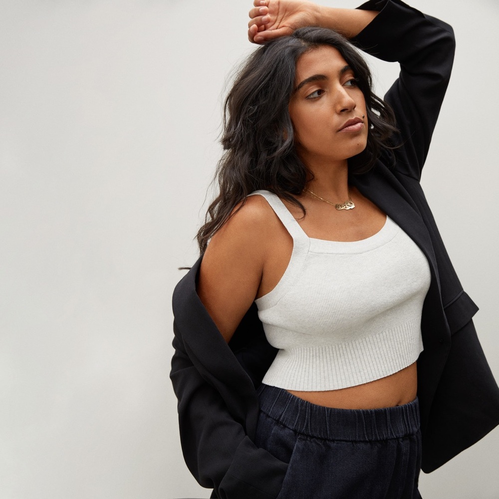 Everlane Cropped Sweater Cami